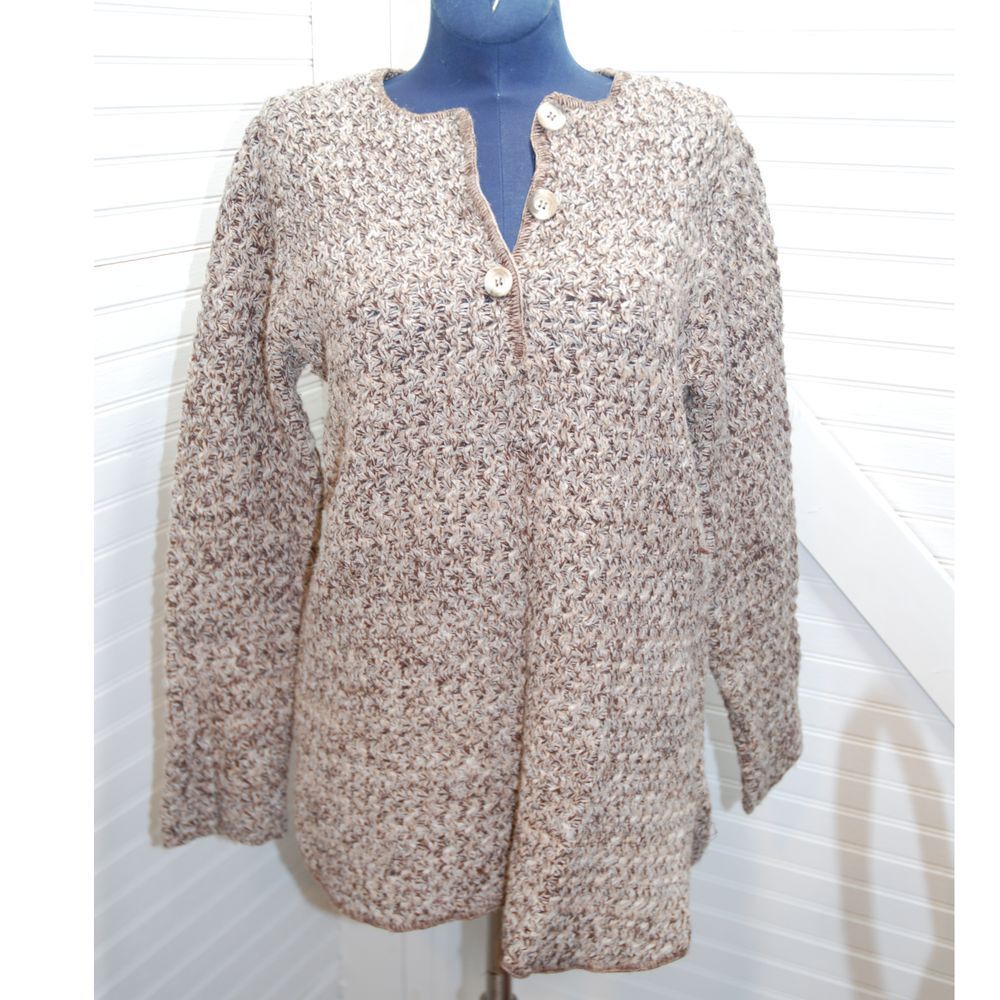 Its Pure Gould Sidney Gould knit sweater size medium womens Nautical Vintage